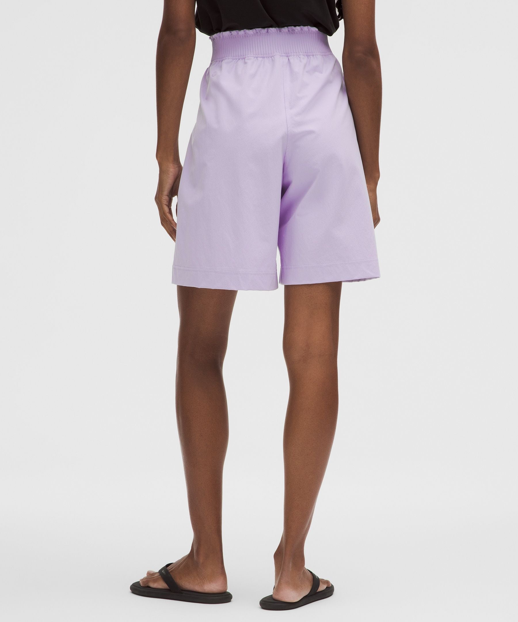 Lululemon Women's Stretch Woven Ruffle-Waist High-Rise Short 9"