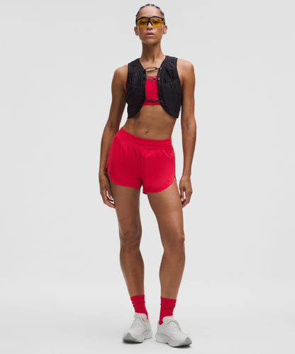 Lululemon Fast and Free High-Rise Classic-Fit Split Short 3" Lulu Red