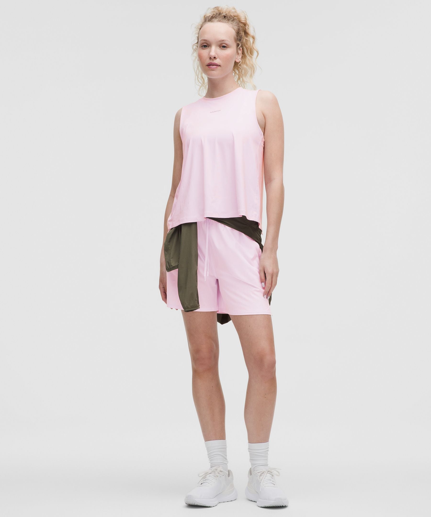 Lululemon Pace Rival High-Rise Short 5" Pink Organza
