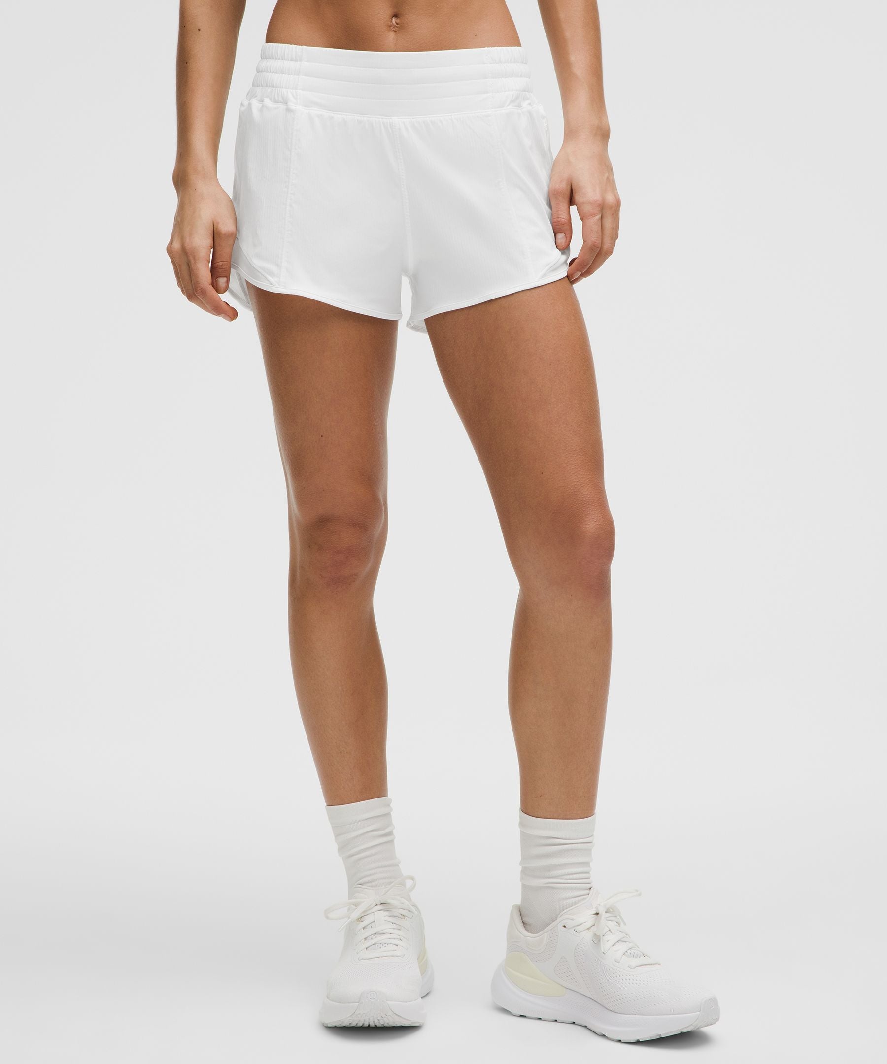 Lululemon Hotty Hot High-Rise Lined Short 2.5" White