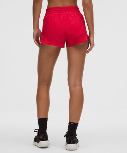 Lululemon Hotty Hot High-Rise Lined Short 2.5" Lulu Red