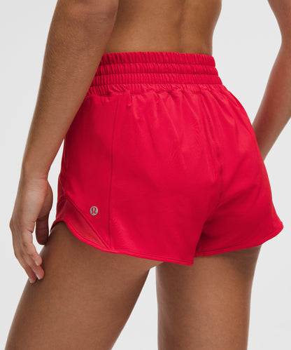 Lululemon Hotty Hot High-Rise Lined Short 2.5" Lulu Red