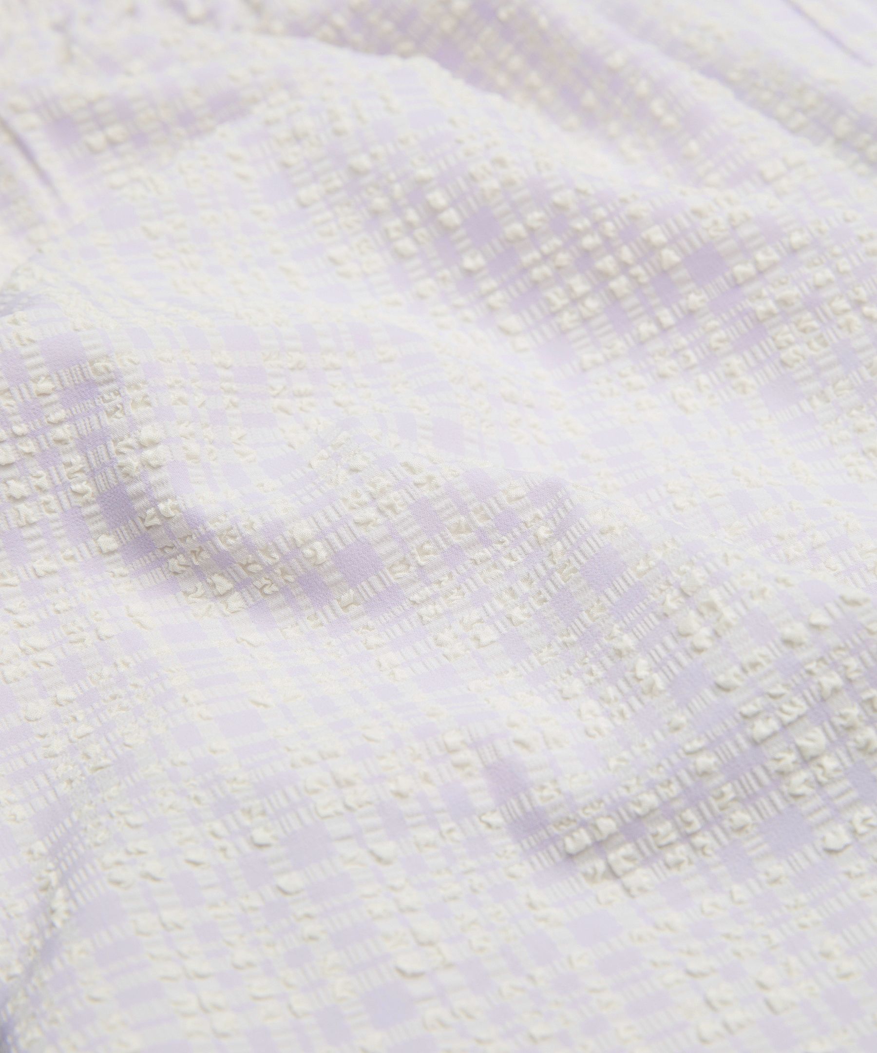 Lululemon Women's Seersucker Check Mid-Rise Pull-On Short 3"