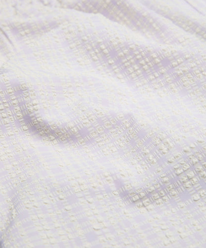 Lululemon Women's Seersucker Check Mid-Rise Pull-On Short 3"