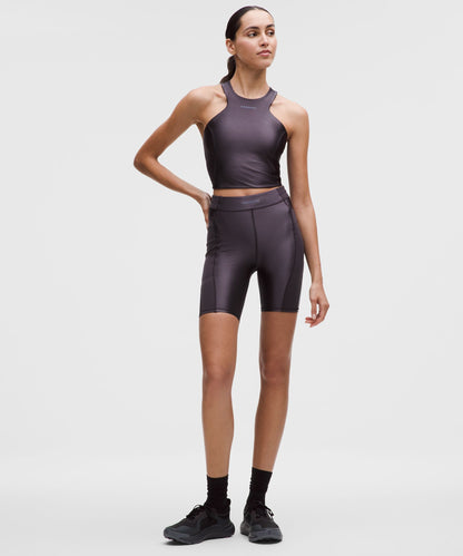 Lululemon Women's Satin Shine Panelled High-Rise Short 8" *Wordmark