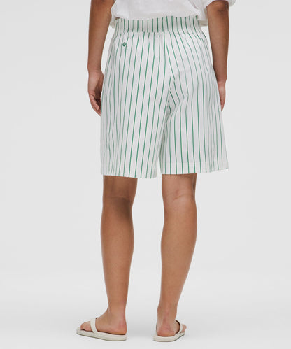 Lululemon Women's Stretch Woven Ruffle-Waist High-Rise Short 9"