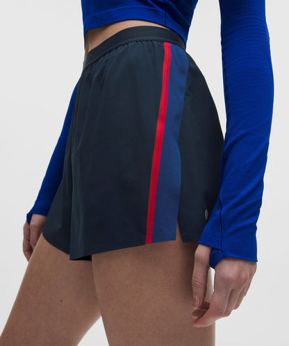 Lululemon Women's High-Rise Split Short 3" *Stripe