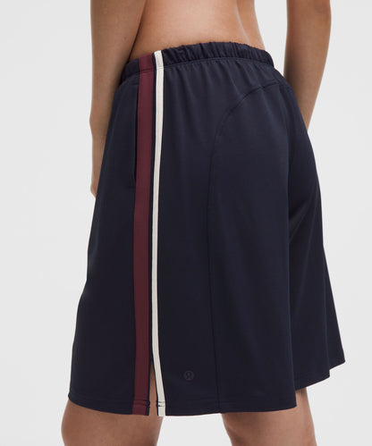 Lululemon Women's Striped Baggy Low-Rise Track Short 9.5"
