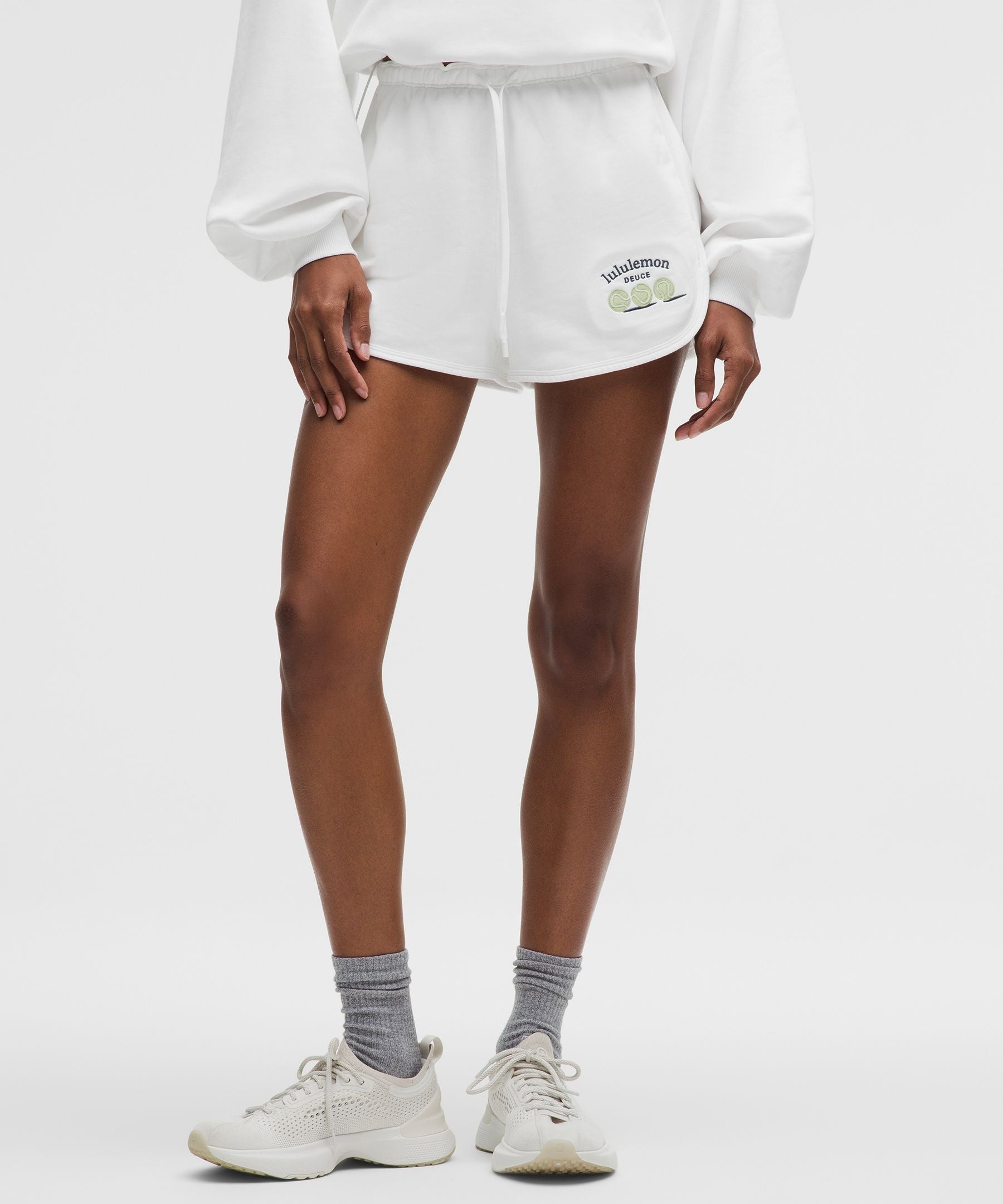 Lululemon Women's Cotton Terry High-Rise Short 2" *Tennis Balls