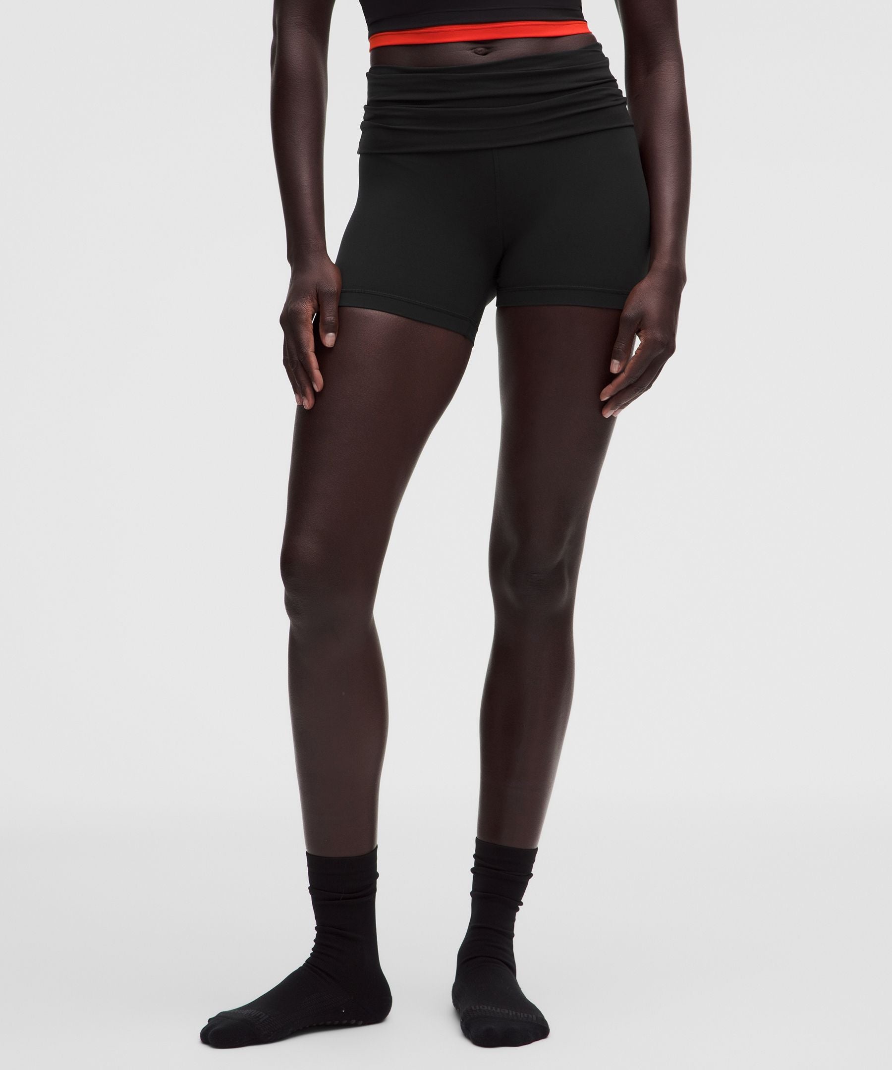 Lululemon Women's Groove Foldover Mid-Rise Short 4"
