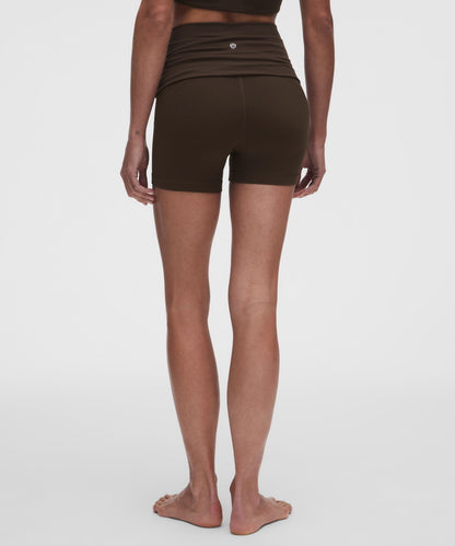 Lululemon Women's Groove Foldover Mid-Rise Short 4"