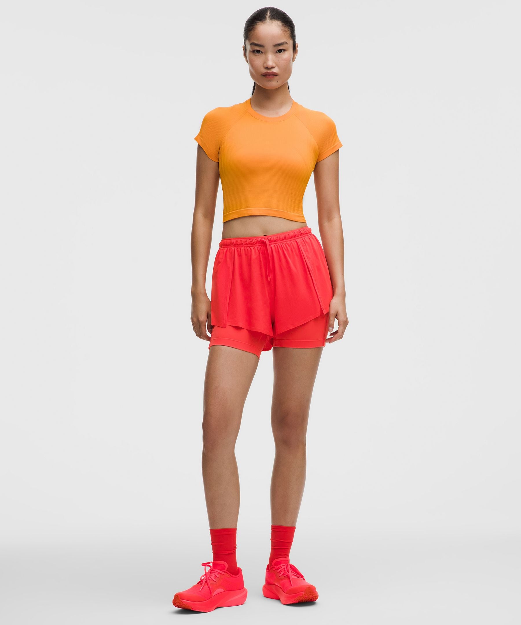 Lululemon Women's Lightweight 2-in-1 Running High-Rise Short