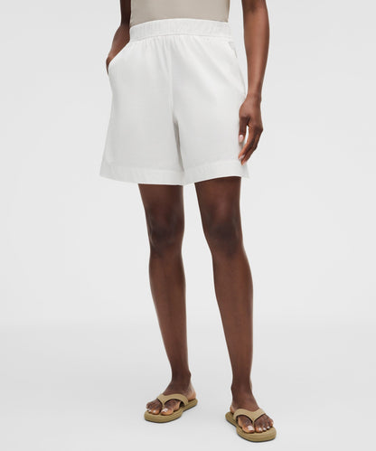 Lululemon Women's LuluLinen High-Rise Relaxed-Fit Short 7"
