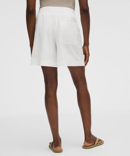 Lululemon Women's LuluLinen High-Rise Relaxed-Fit Short 7"