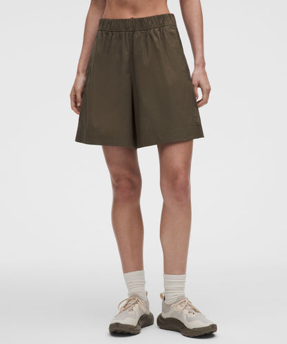 Lululemon Women's LuluLinen High-Rise Relaxed-Fit Short 7"