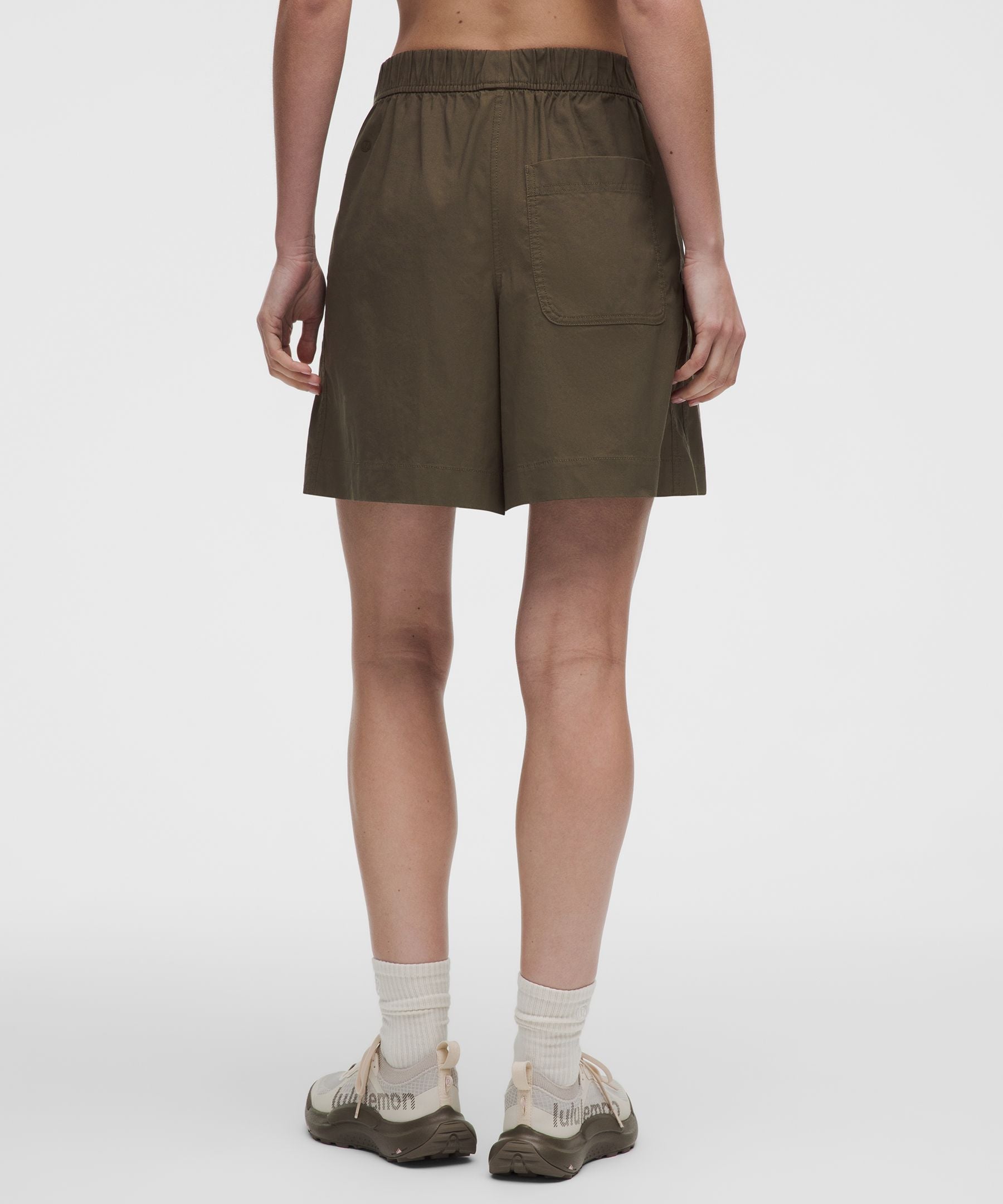 Lululemon Women's LuluLinen High-Rise Relaxed-Fit Short 7"