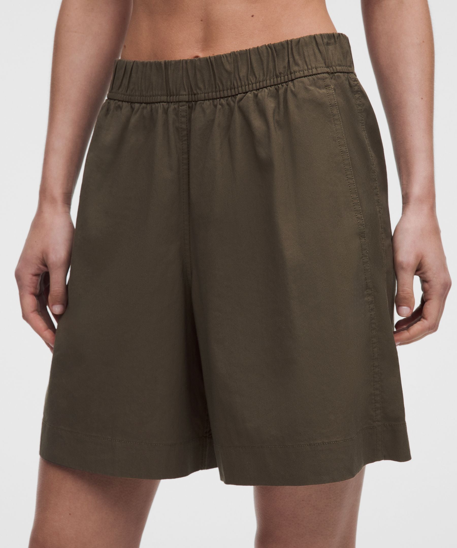 Lululemon Women's LuluLinen High-Rise Relaxed-Fit Short 7"