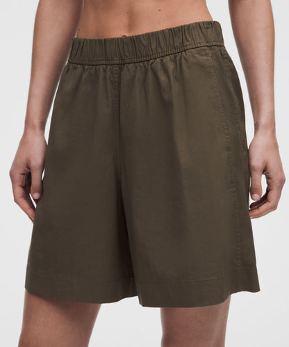 Lululemon Women's LuluLinen High-Rise Relaxed-Fit Short 7"