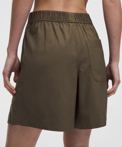 Lululemon Women's LuluLinen High-Rise Relaxed-Fit Short 7"
