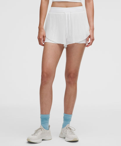Lululemon Women's Ace Advantage High-Rise Pleated Tennis Short 2"