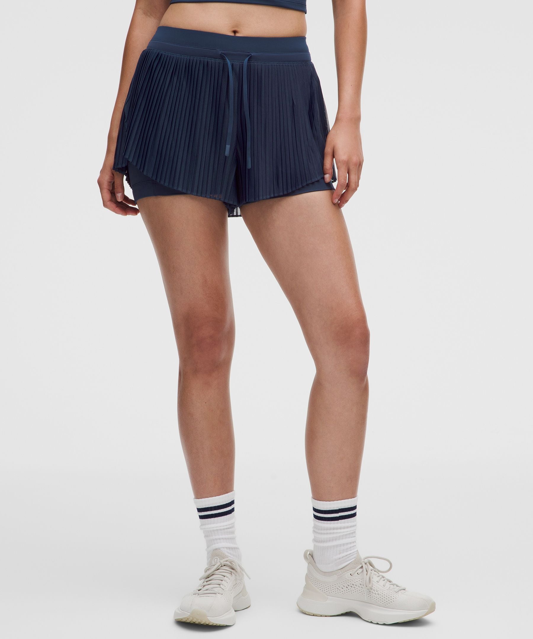 Lululemon Women's Ace Advantage High-Rise Pleated Tennis Short 2"