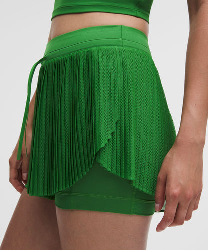 Lululemon Women's Ace Advantage High-Rise Pleated Tennis Short 2"