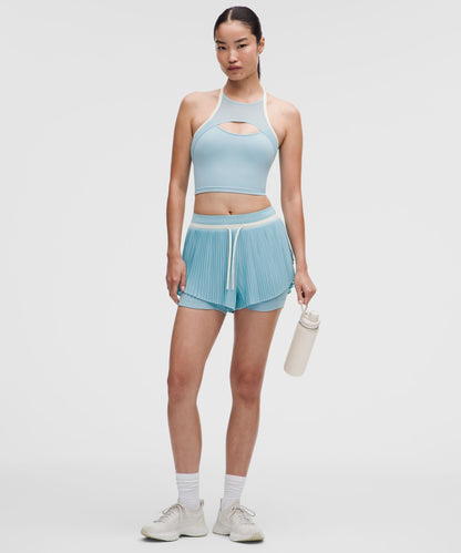 Lululemon Women's Ace Advantage High-Rise Pleated Tennis Short 2"