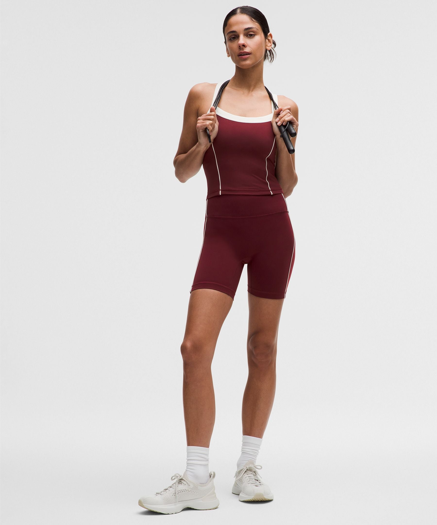Lululemon Women's Wunder Train No-Line Piped High-Rise Short 6"