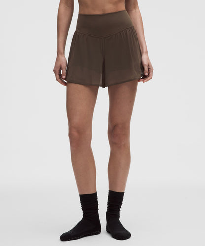 Lululemon Women's Nulu and Mesh High-Rise Studio Short 3.5"