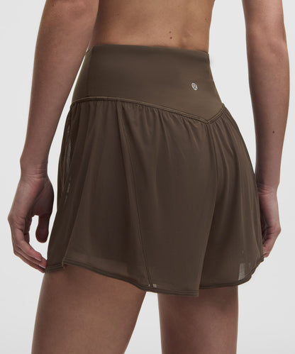 Lululemon Women's Nulu and Mesh High-Rise Studio Short 3.5"