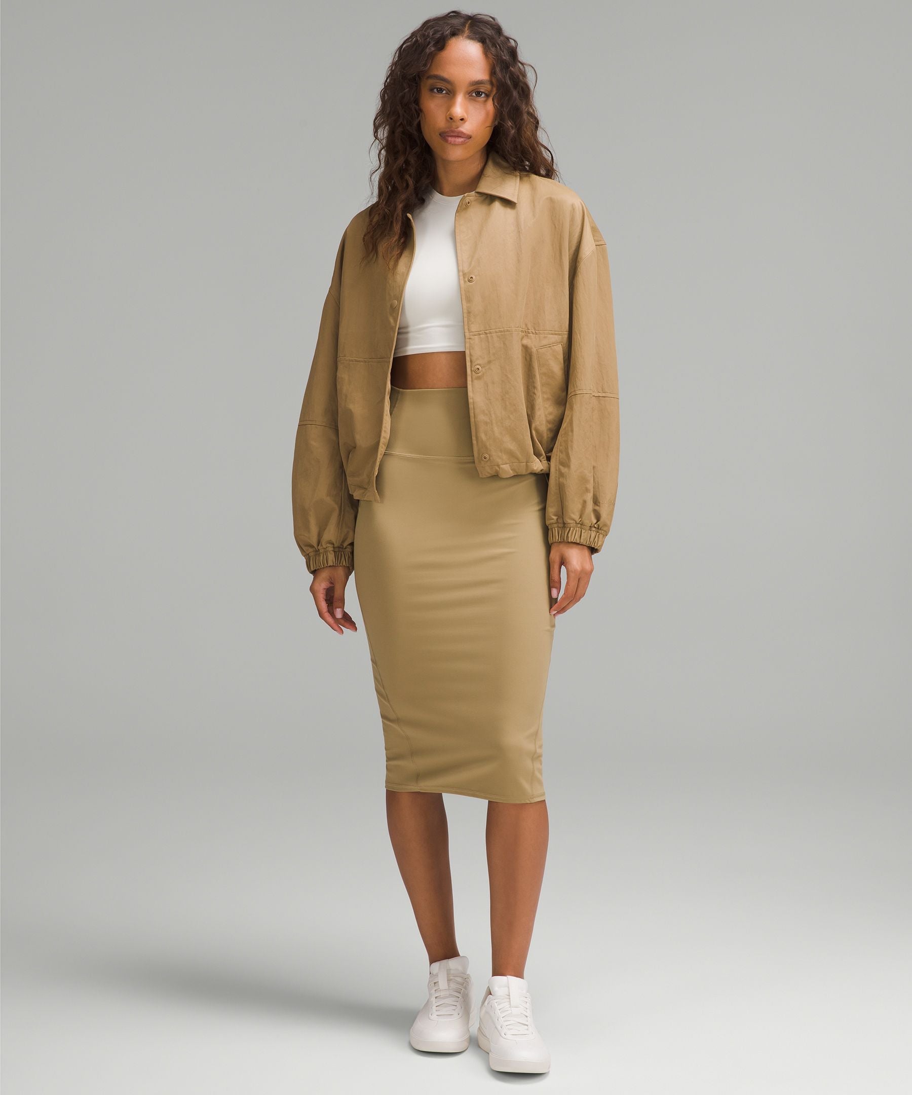 Lululemon Nulu Slim-Fit High-Rise Midi Skirt