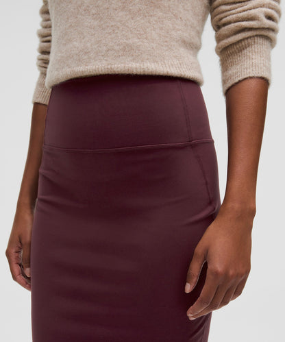 Lululemon Nulu Slim-Fit High-Rise Midi Skirt