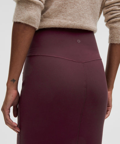 Lululemon Nulu Slim-Fit High-Rise Midi Skirt
