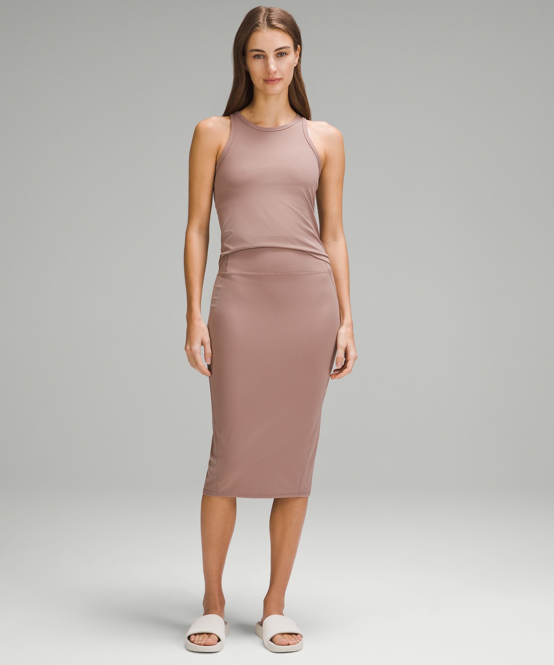 Lululemon Nulu Slim-Fit High-Rise Midi Skirt