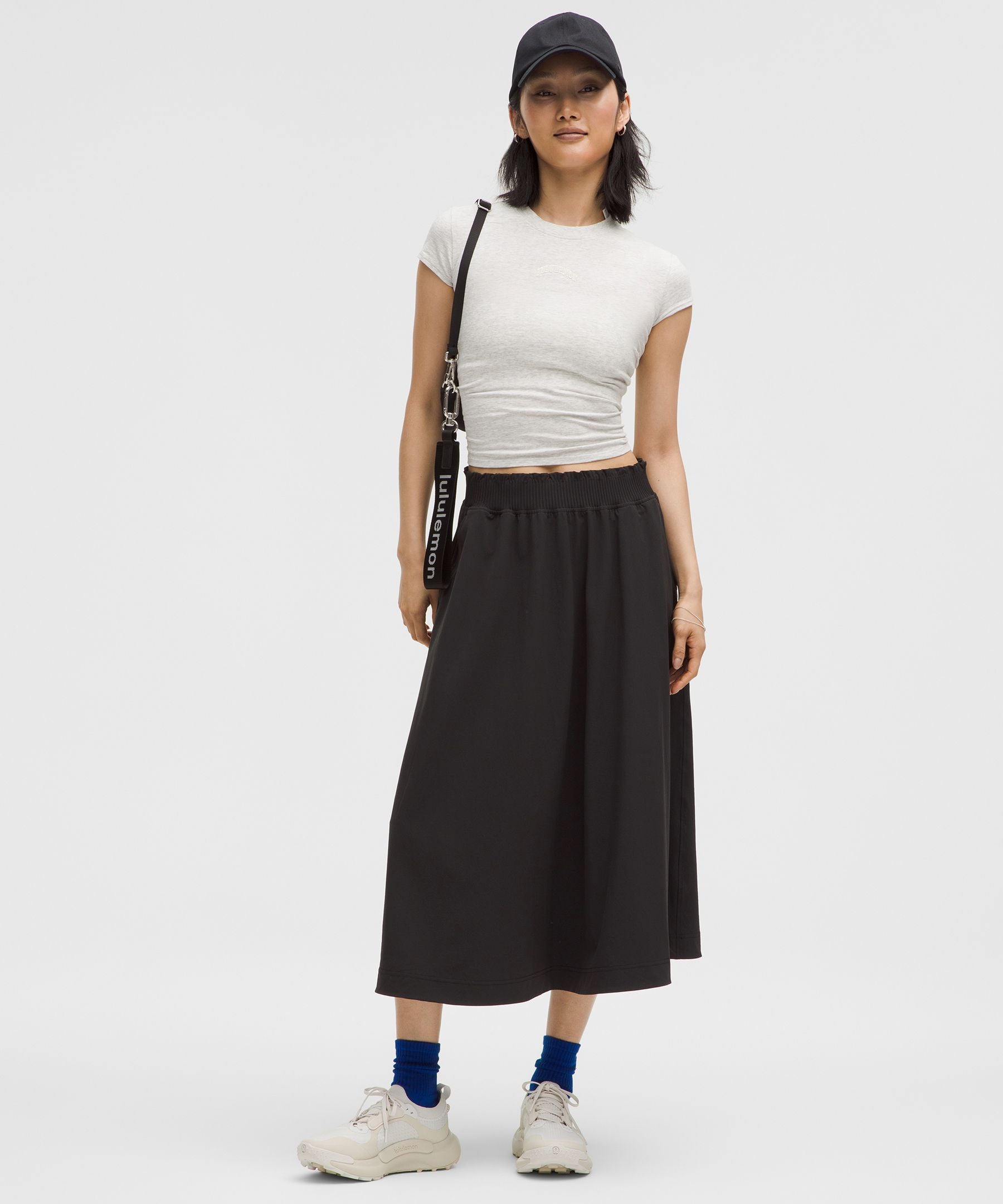 Lululemon Stretch Woven Ruffle-Waist Midi Skirt
