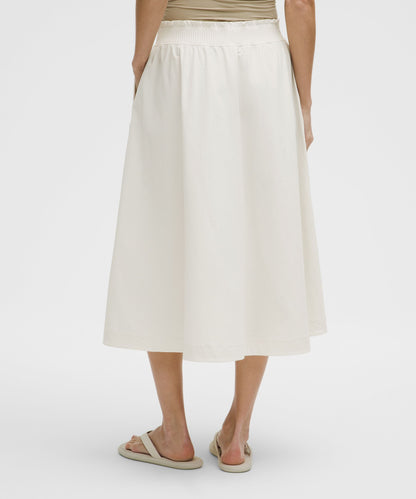 Lululemon Stretch Woven Ruffle-Waist Midi Skirt