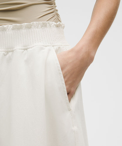 Lululemon Stretch Woven Ruffle-Waist Midi Skirt