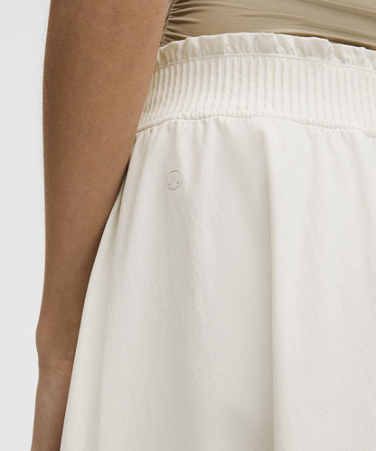Lululemon Stretch Woven Ruffle-Waist Midi Skirt