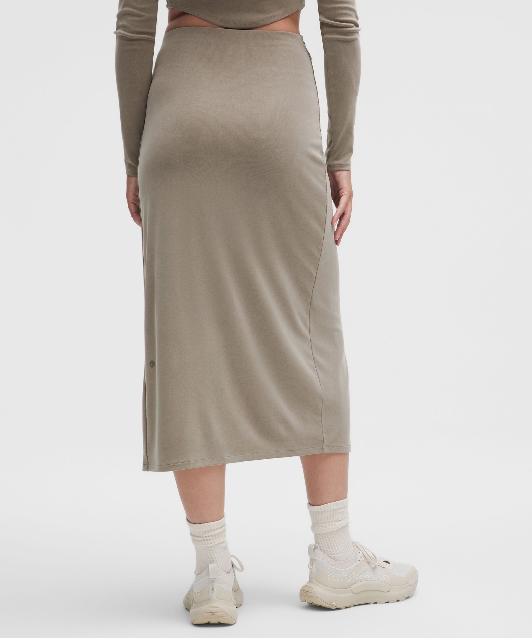 Lululemon Drapey Softstreme Midi Skirt