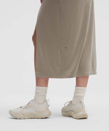 Lululemon Drapey Softstreme Midi Skirt