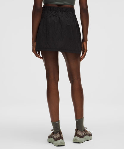 Lululemon Crinkle Nylon High-Rise Mini Skirt