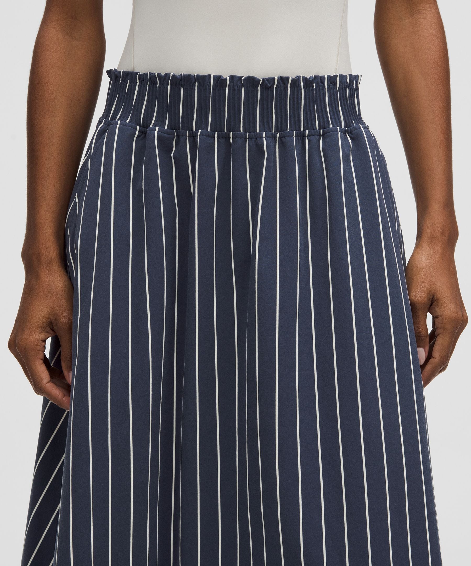 Lululemon Stretch Woven Ruffle-Waist Midi Skirt