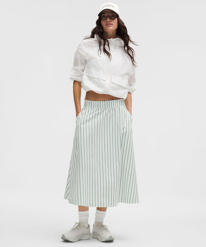Lululemon Stretch Woven Ruffle-Waist Midi Skirt