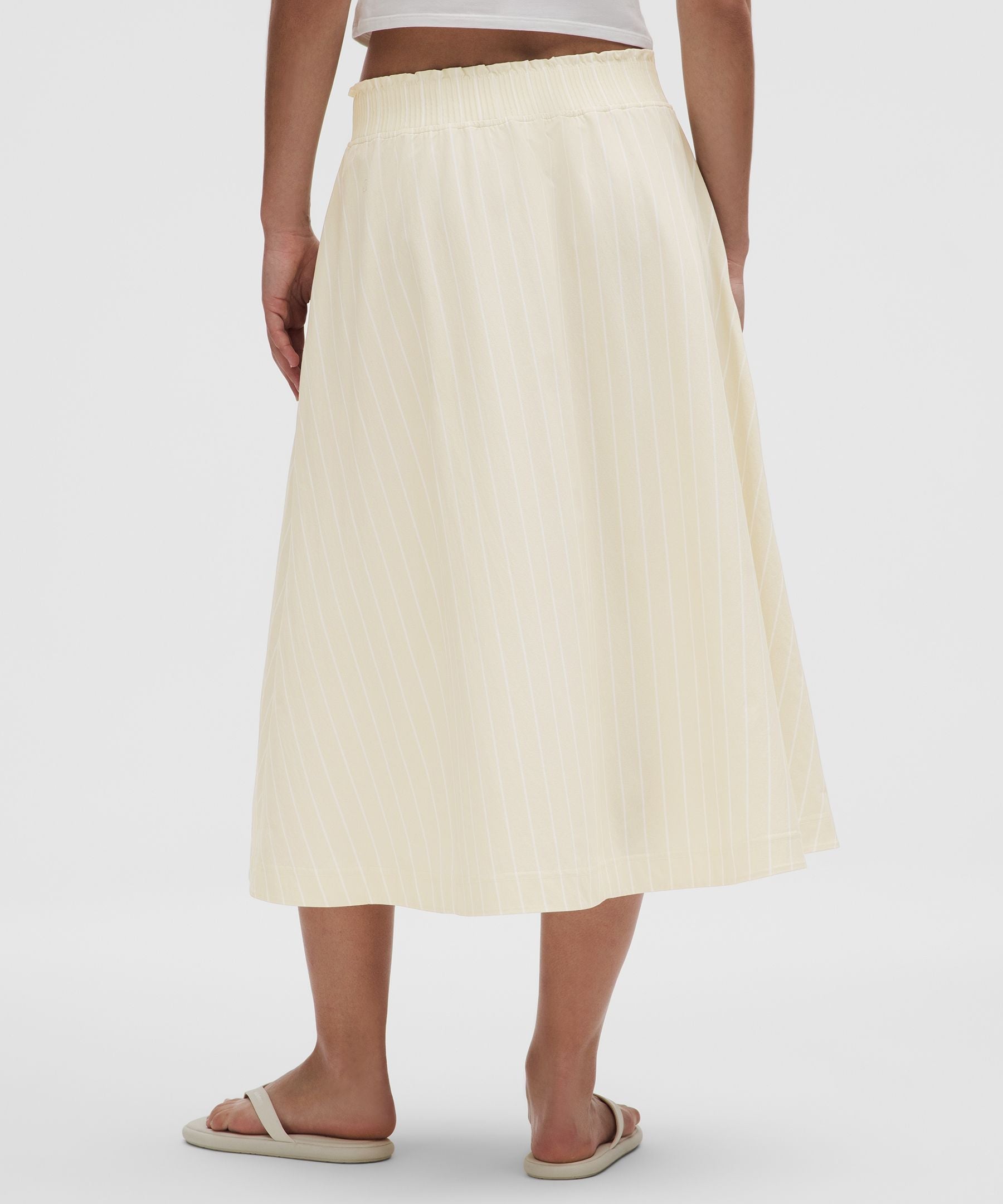Lululemon Stretch Woven Ruffle-Waist Midi Skirt