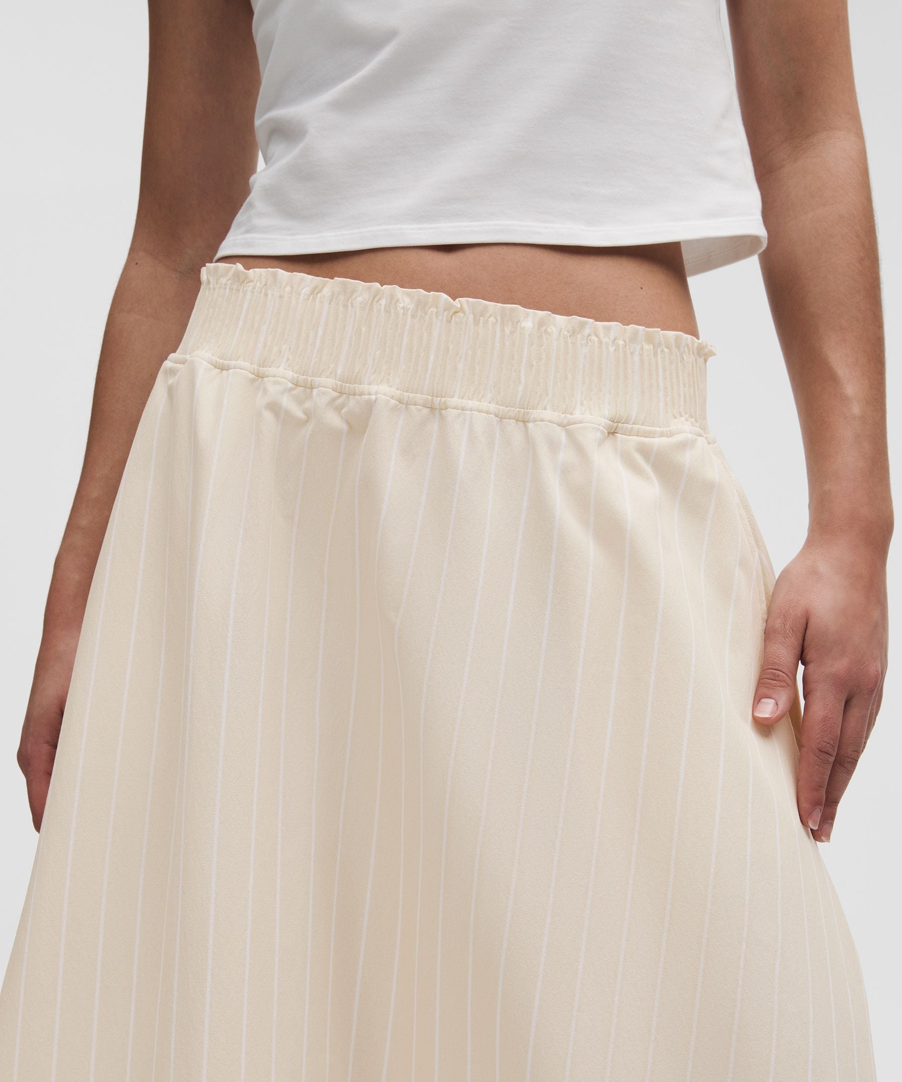 Lululemon Stretch Woven Ruffle-Waist Midi Skirt