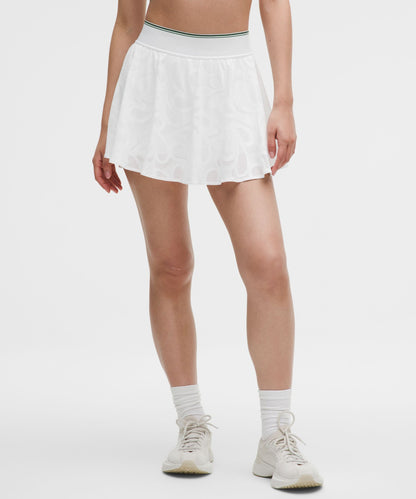 Lululemon Paisley-Mesh High-Rise Tennis Skirt