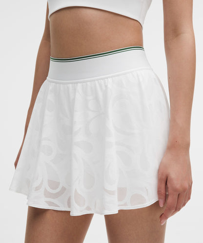 Lululemon Paisley-Mesh High-Rise Tennis Skirt