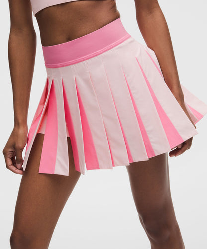 Lululemon Peek-A-Boo Pleat Mid-Rise Tennis Skirt