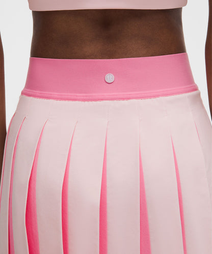 Lululemon Peek-A-Boo Pleat Mid-Rise Tennis Skirt
