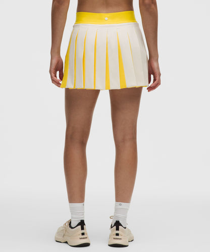 Lululemon Peek-A-Boo Pleat Mid-Rise Tennis Skirt